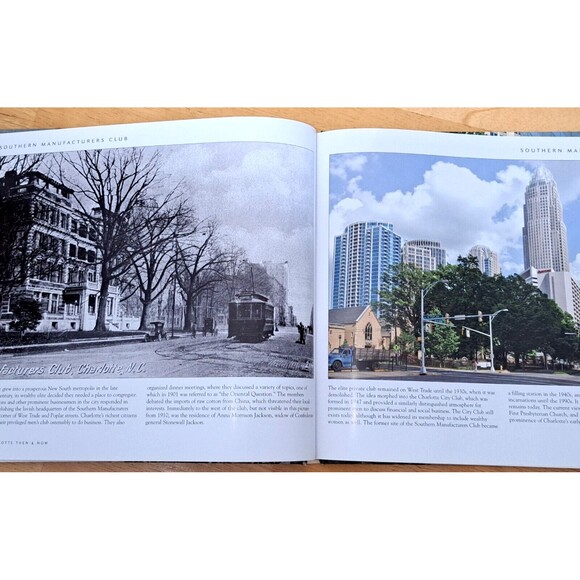 Charlotte Then and Now by Brandon Lunsford Hardback North Carolina History - Picture 7 of 8